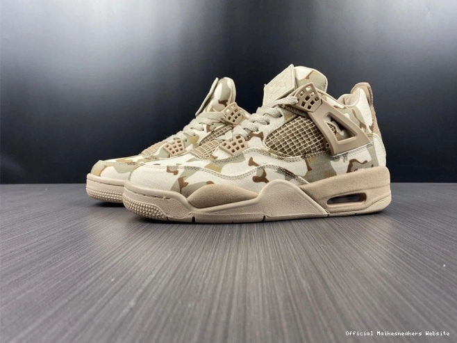 Official Maikesneakers Air 4 DJ1193-200 Jordan x Aleali May Camo 0728